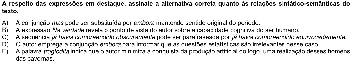 Questão 59 no caderno 1ª fase da UFPR 2026