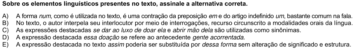 Questão 64 no caderno 1ª fase da UFPR 2026