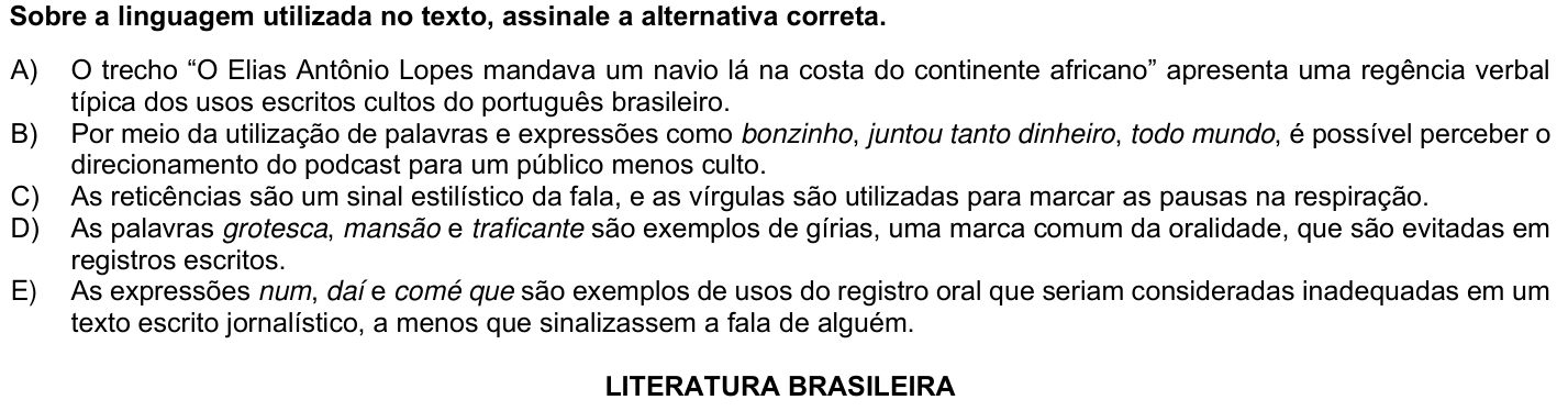 Questão 66 no caderno 1ª fase da UFPR 2026