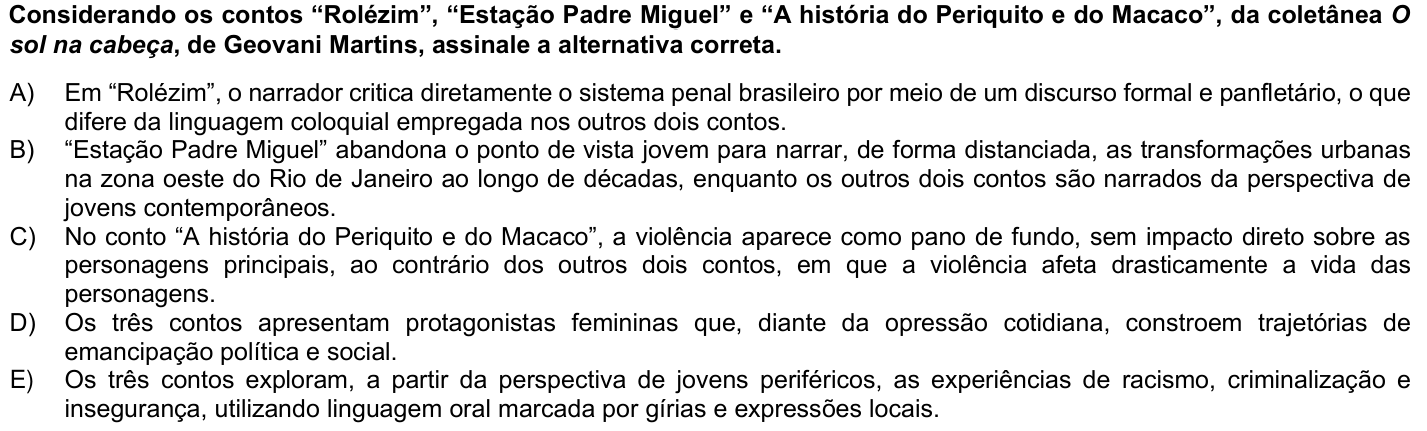 Questão 67 no caderno 1ª fase da UFPR 2026
