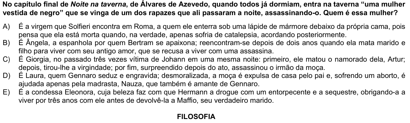 Questão 72 no caderno 1ª fase da UFPR 2026