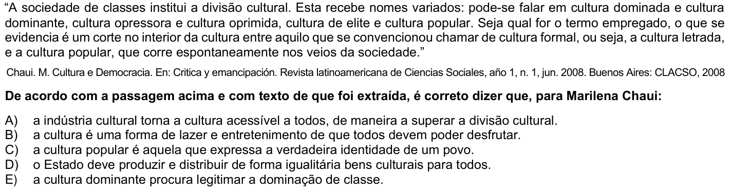 Questão 75 no caderno 1ª fase da UFPR 2026