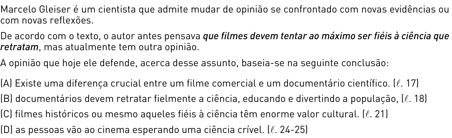 Questão 9 no caderno 1º Exame de Qualificação da UERJ 2013