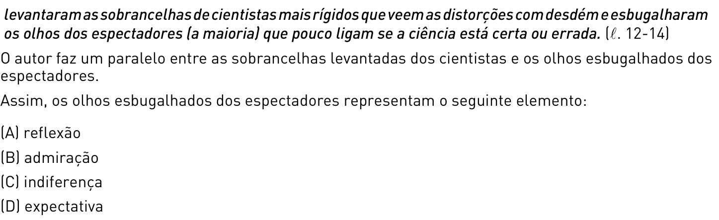 Questão 13 no caderno 1º Exame de Qualificação da UERJ 2013