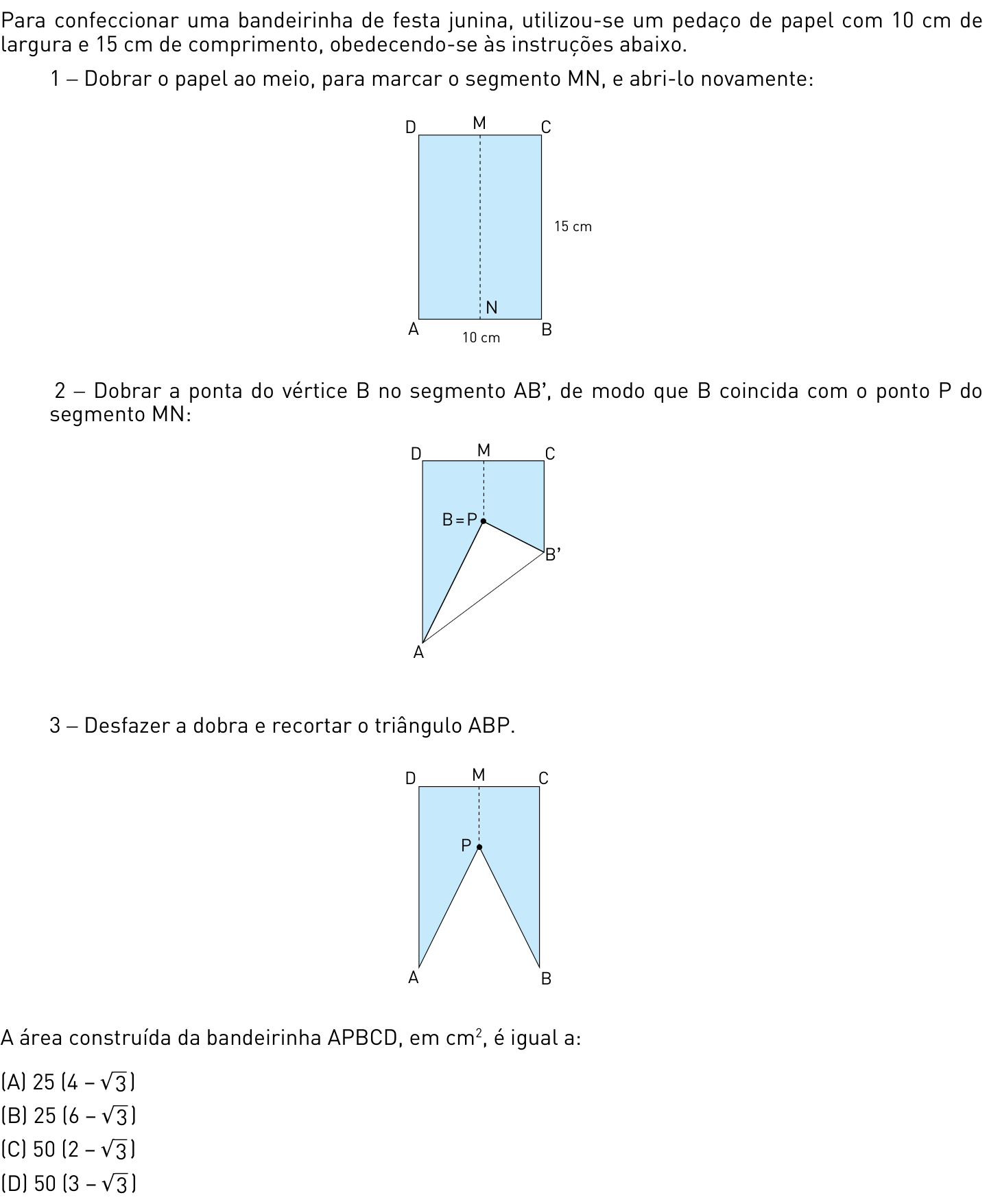 Questão 38 no caderno 1º Exame de Qualificação da UERJ 2013