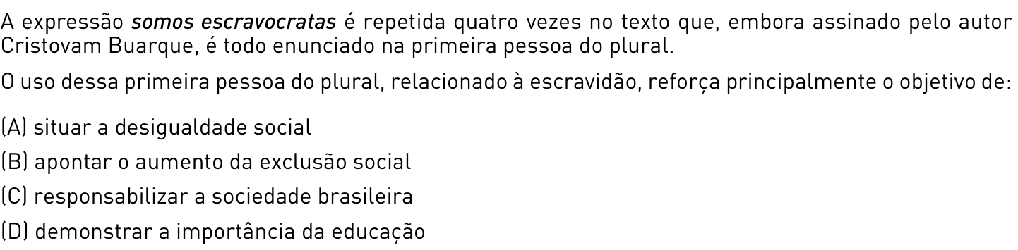 Questão 6 no caderno 2º Exame de Qualificação da UERJ 2013