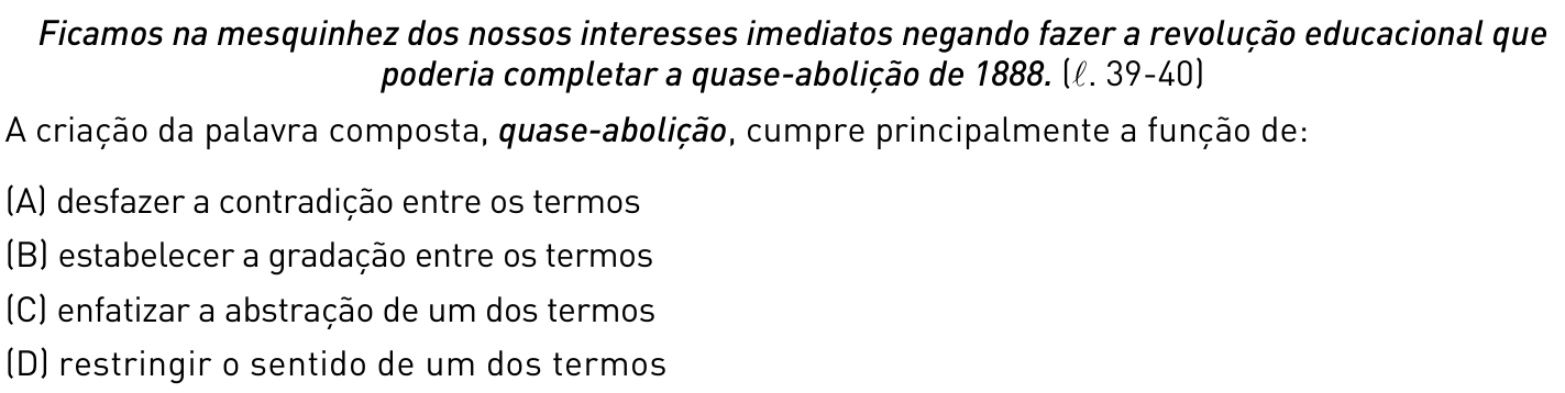 Questão 10 no caderno 2º Exame de Qualificação da UERJ 2013