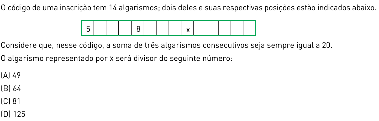 Questão 36 no caderno 2º Exame de Qualificação da UERJ 2013