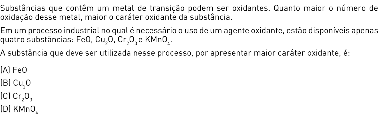Questão 41 no caderno 2º Exame de Qualificação da UERJ 2013