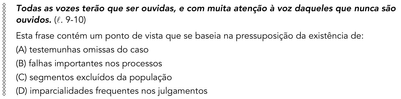 Questão 4 no caderno 1º Exame de Qualificação da UERJ 2015