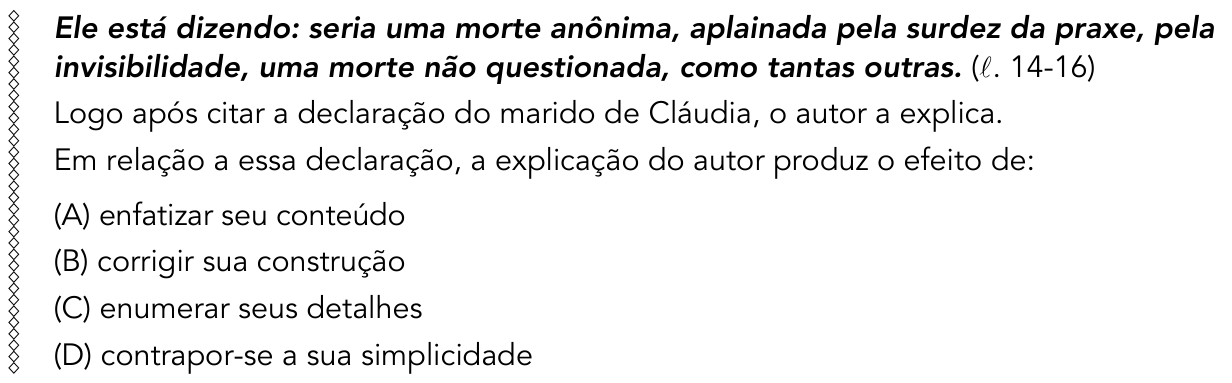Questão 5 no caderno 1º Exame de Qualificação da UERJ 2015