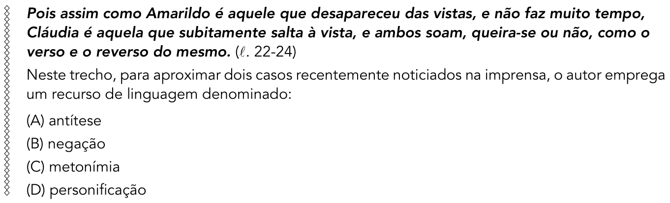 Questão 7 no caderno 1º Exame de Qualificação da UERJ 2015