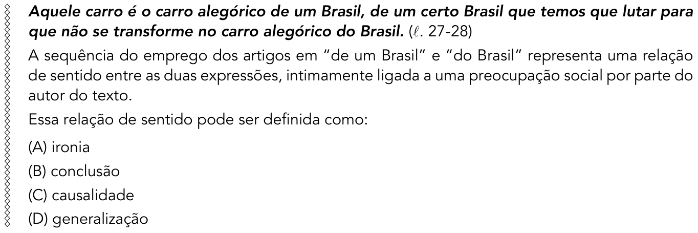 Questão 8 no caderno 1º Exame de Qualificação da UERJ 2015