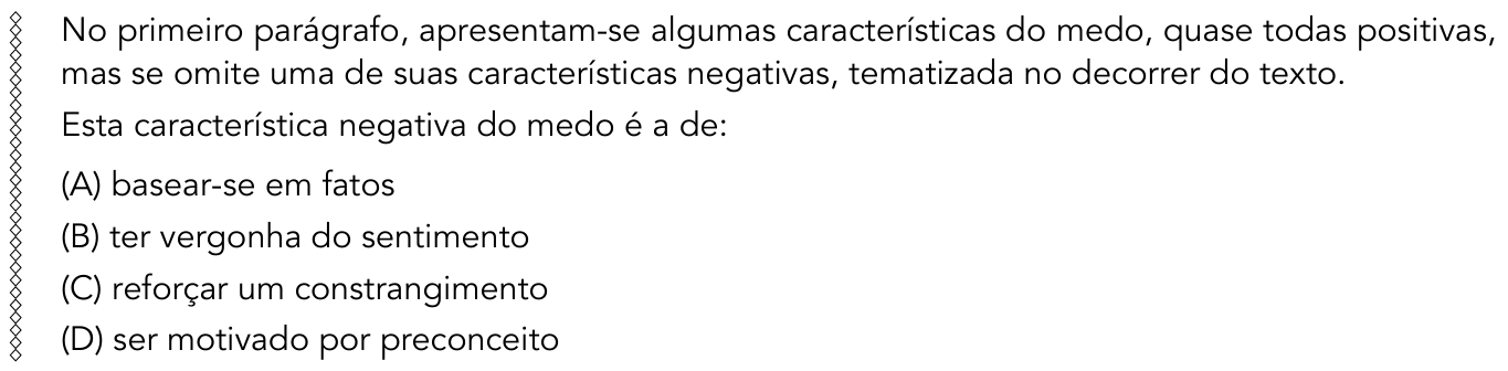 Questão 9 no caderno 1º Exame de Qualificação da UERJ 2015