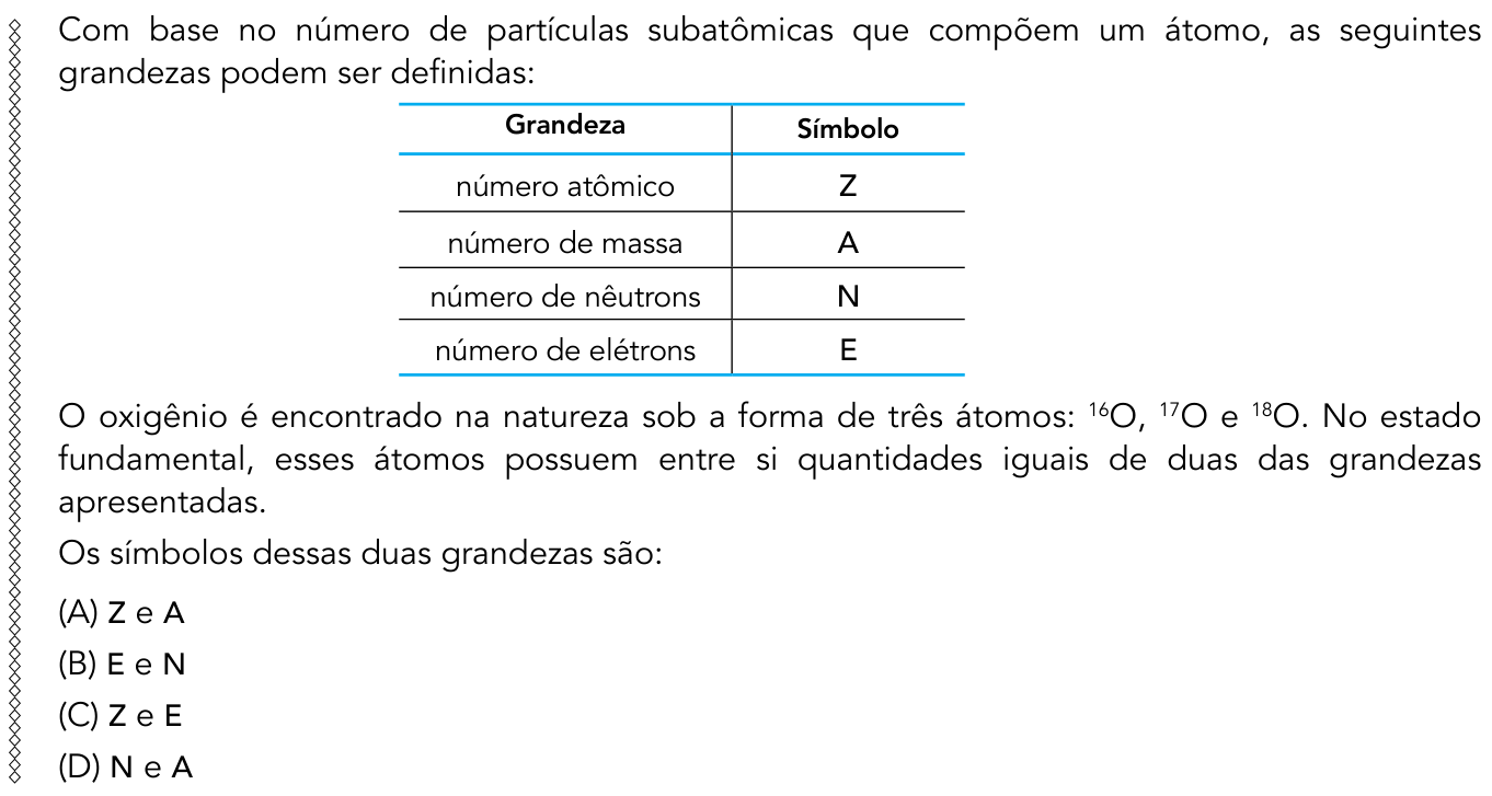 Questão 40 no caderno 1º Exame de Qualificação da UERJ 2015