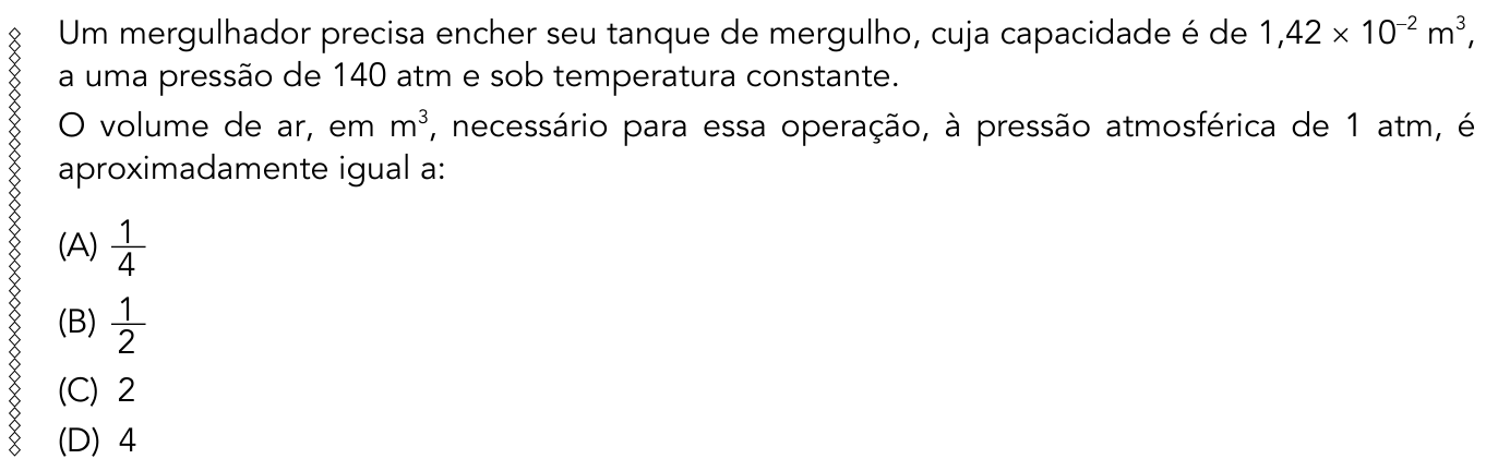 Questão 43 no caderno 1º Exame de Qualificação da UERJ 2015