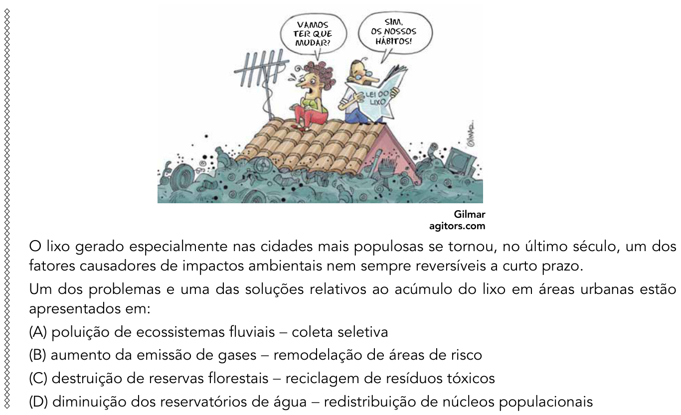 Questão 51 no caderno 1º Exame de Qualificação da UERJ 2015