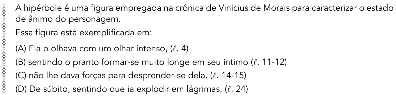 Questão 13 no caderno 2º Exame de Qualificação da UERJ 2015