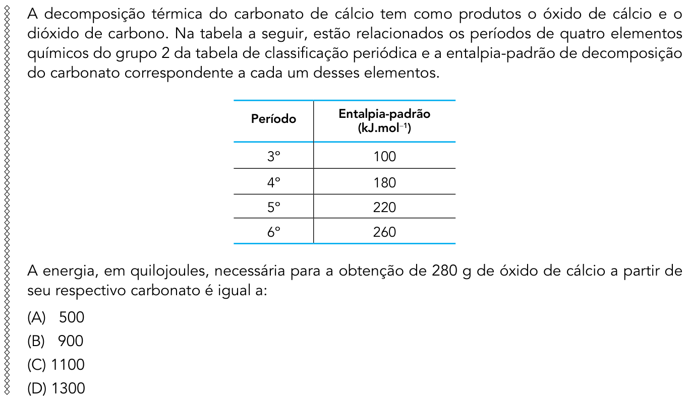 Questão 40 no caderno 2º Exame de Qualificação da UERJ 2015