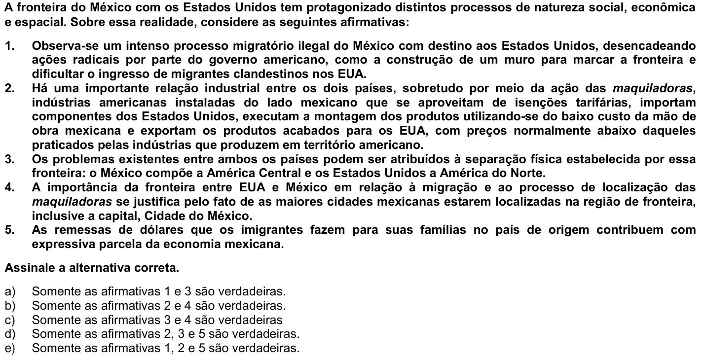 Questão 1 no caderno 1ª fase da UFPR 2010