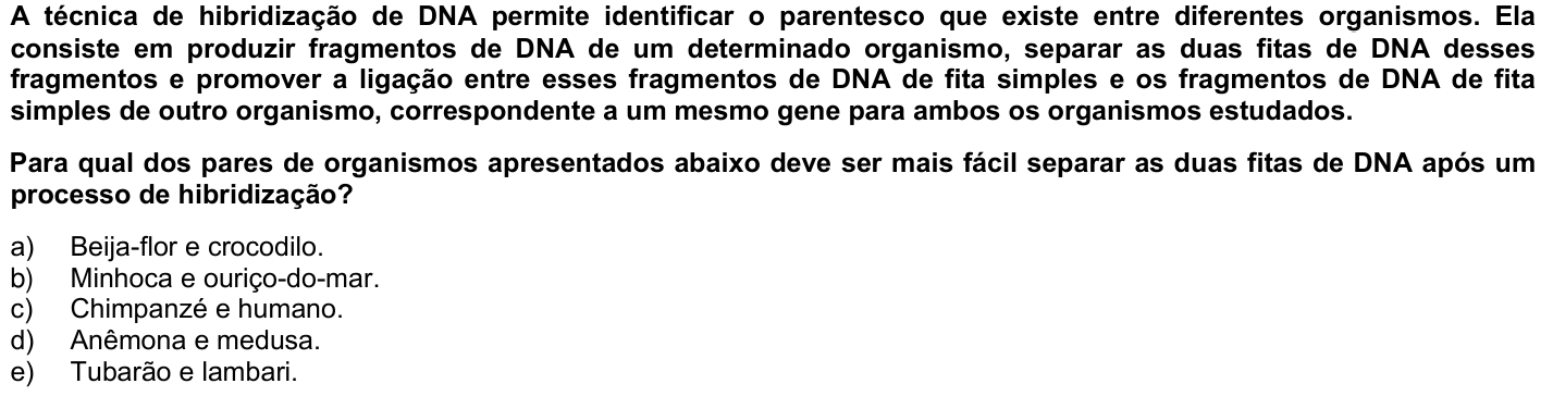 Questão 22 no caderno 1ª fase da UFPR 2010