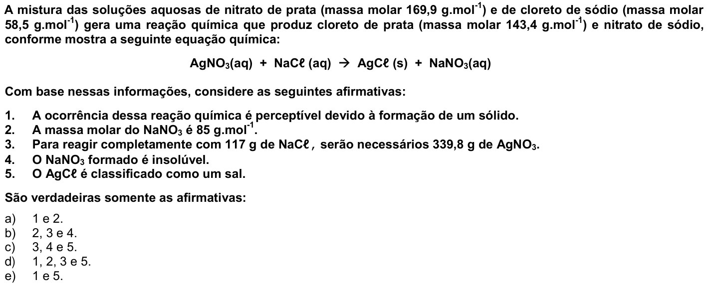 Questão 32 no caderno 1ª fase da UFPR 2010