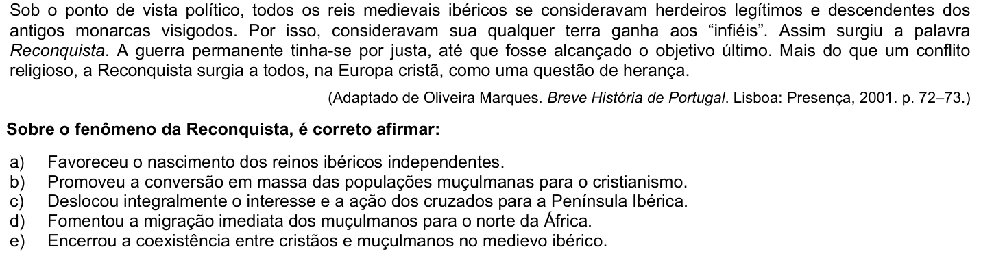 Questão 44 no caderno 1ª fase da UFPR 2010