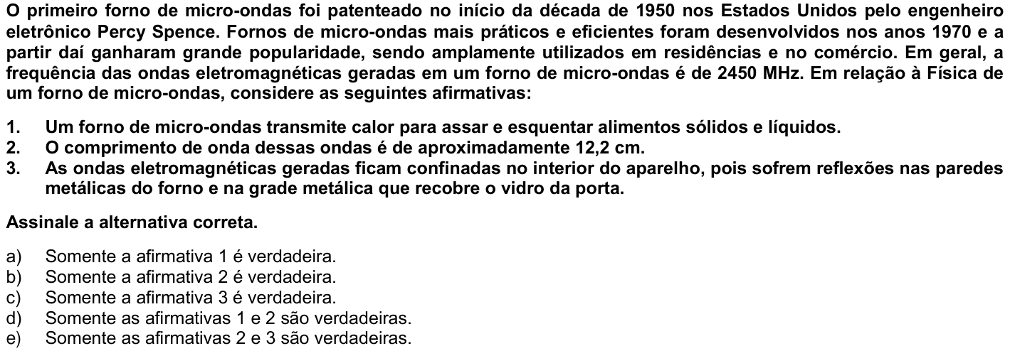 Questão 46 no caderno 1ª fase da UFPR 2010