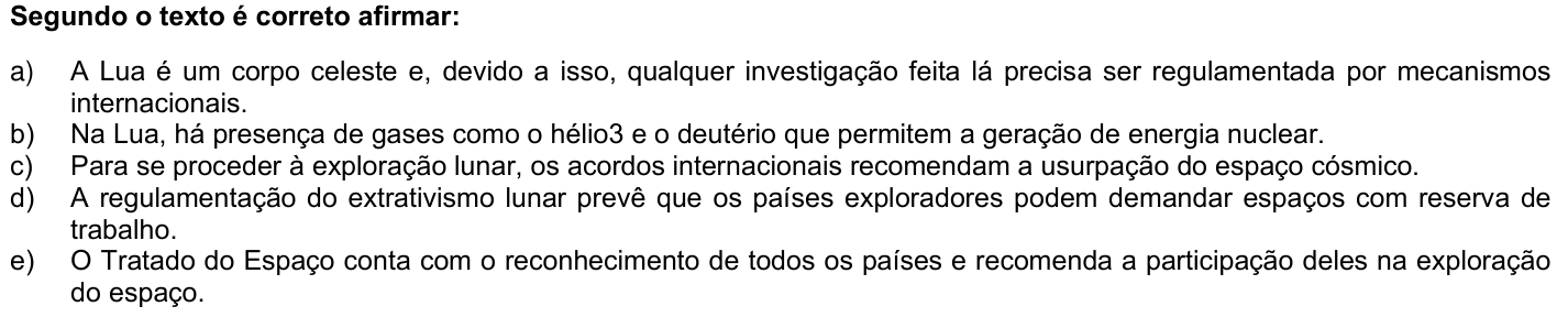 Questão 62 no caderno 1ª fase da UFPR 2010