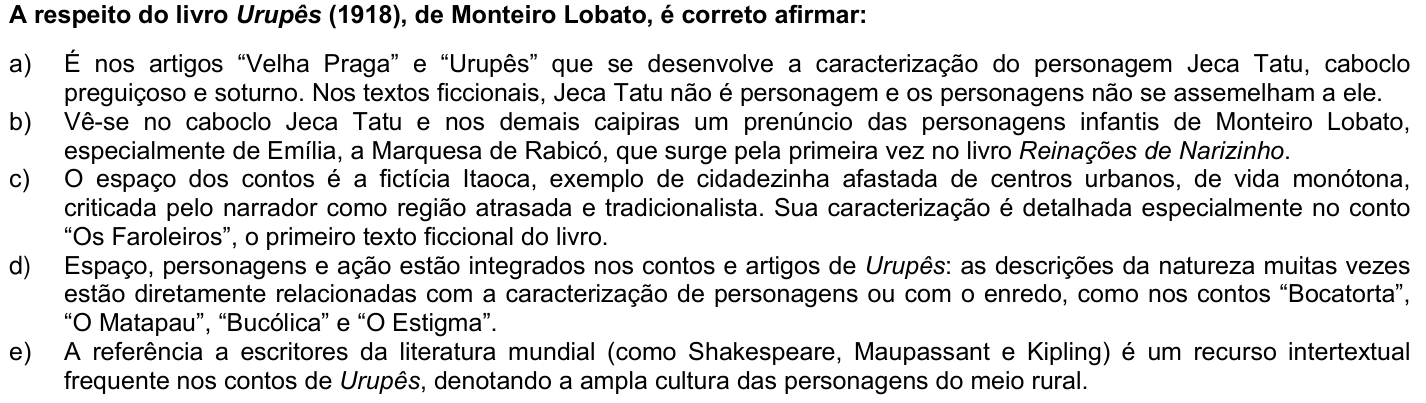 Questão 68 no caderno 1ª fase da UFPR 2010