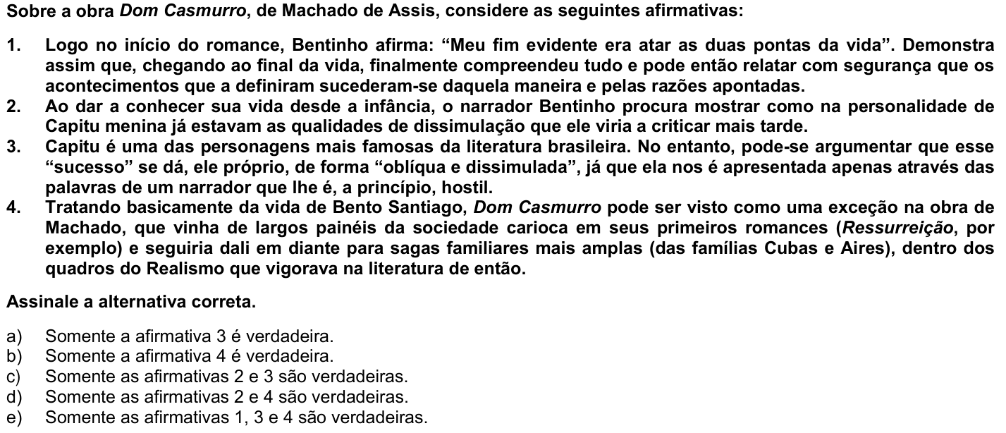 Questão 70 no caderno 1ª fase da UFPR 2010