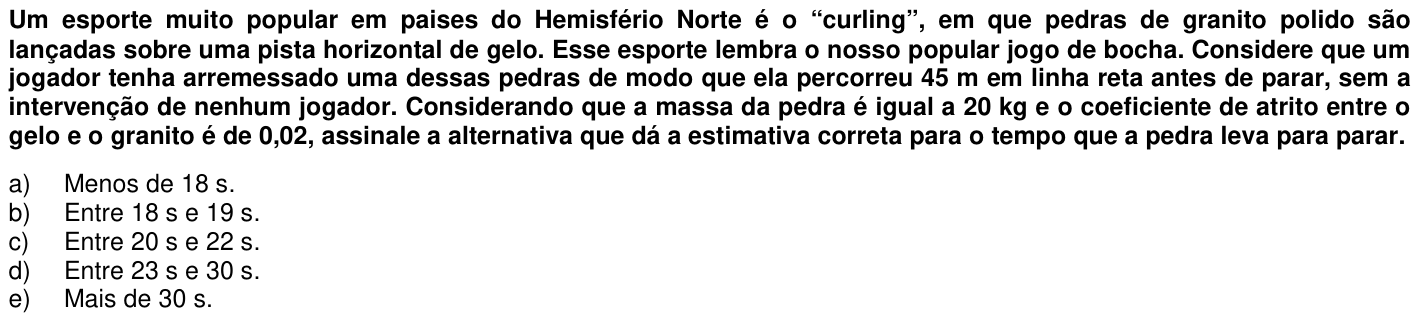 Questão 67 no caderno 1ª fase da UFPR 2011
