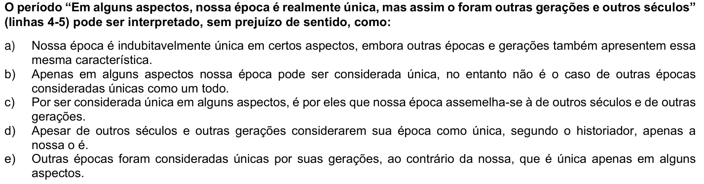 Questão 7 no caderno 1ª fase · Inglês da UFPR 2021