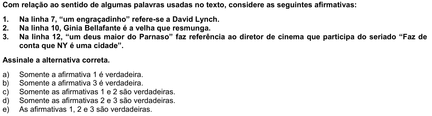 Questão 11 no caderno 1ª fase · Inglês da UFPR 2021