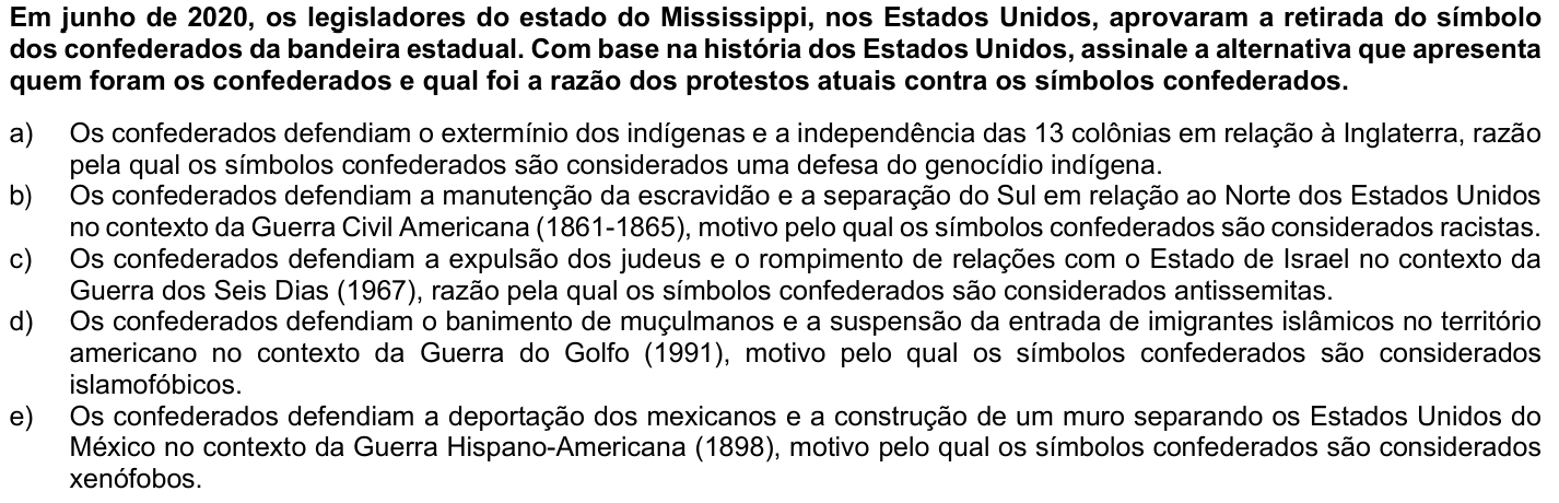 Questão 21 no caderno 1ª fase · Inglês da UFPR 2021