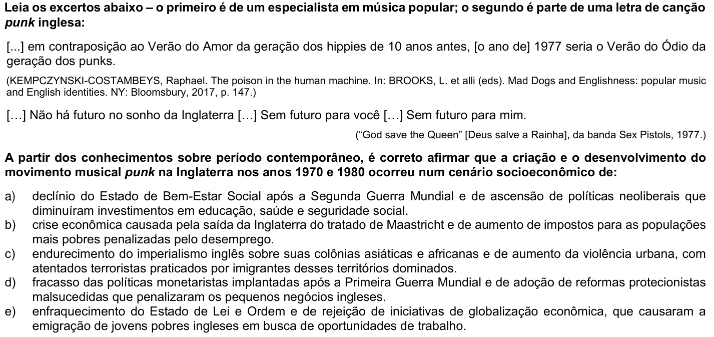 Questão 22 no caderno 1ª fase · Inglês da UFPR 2021