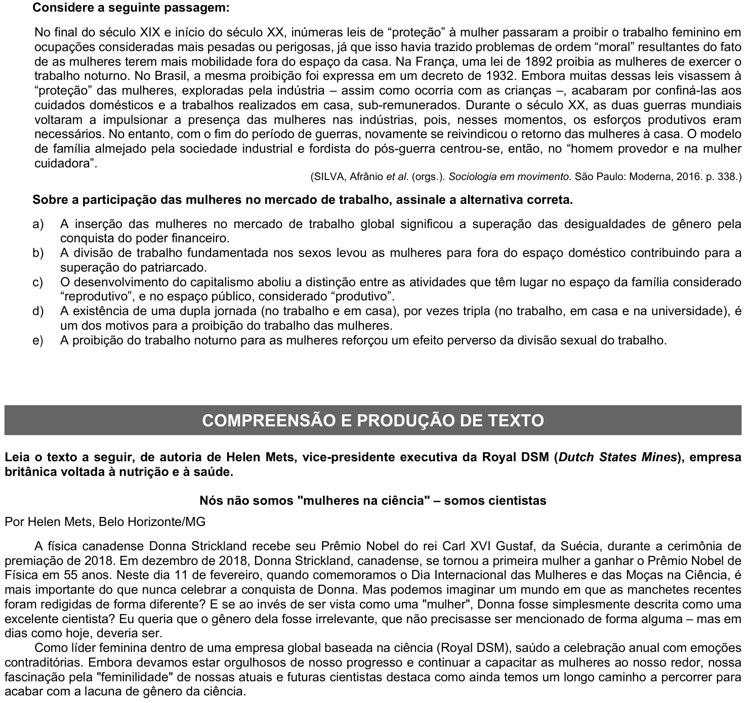 Questão 60 no caderno 1ª fase · Inglês da UFPR 2021