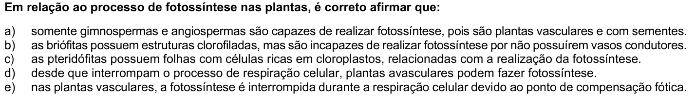 Questão 10 no caderno Fase única da UFPR 2022