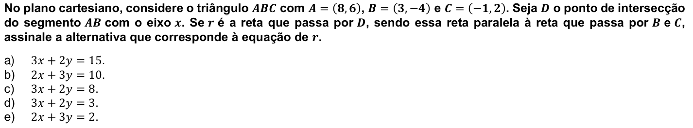 Questão 13 no caderno Fase única da UFPR 2022