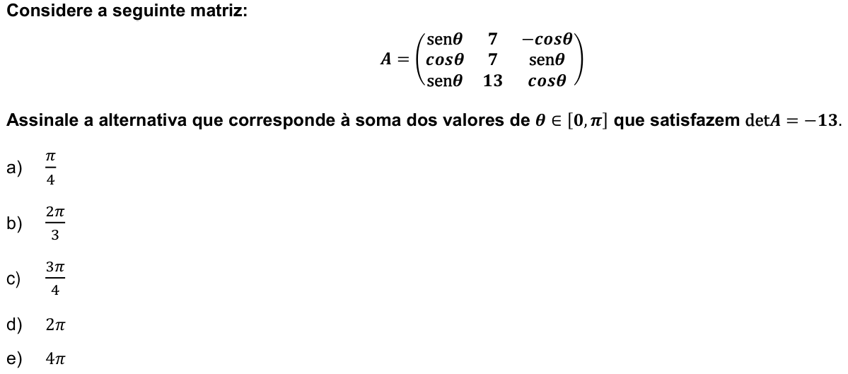 Questão 16 no caderno Fase única da UFPR 2022
