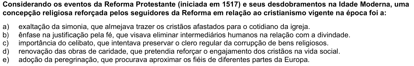 Questão 20 no caderno Fase única da UFPR 2022