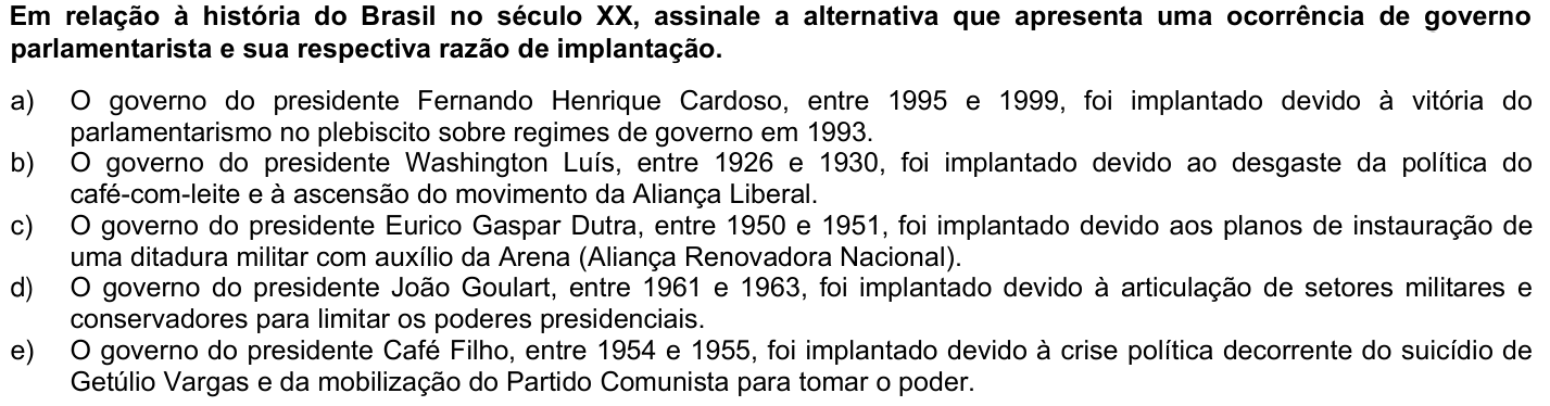 Questão 22 no caderno Fase única da UFPR 2022
