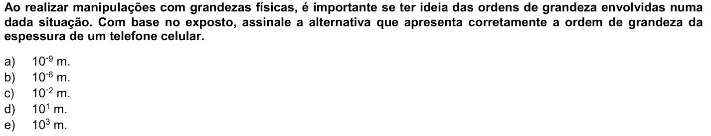 Questão 24 no caderno Fase única da UFPR 2022