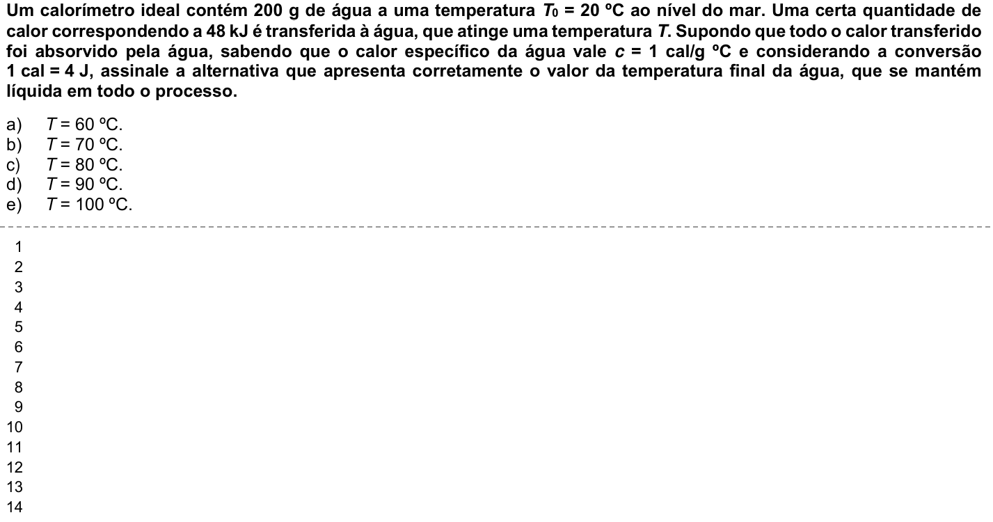 Questão 28 no caderno Fase única da UFPR 2022