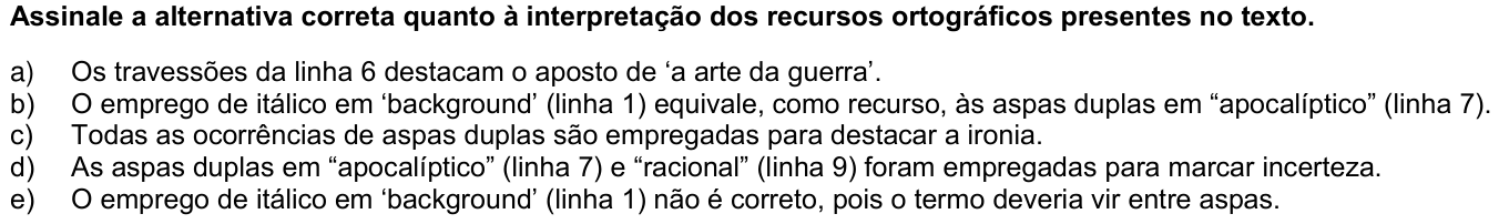 Questão 35 no caderno Fase única da UFPR 2022