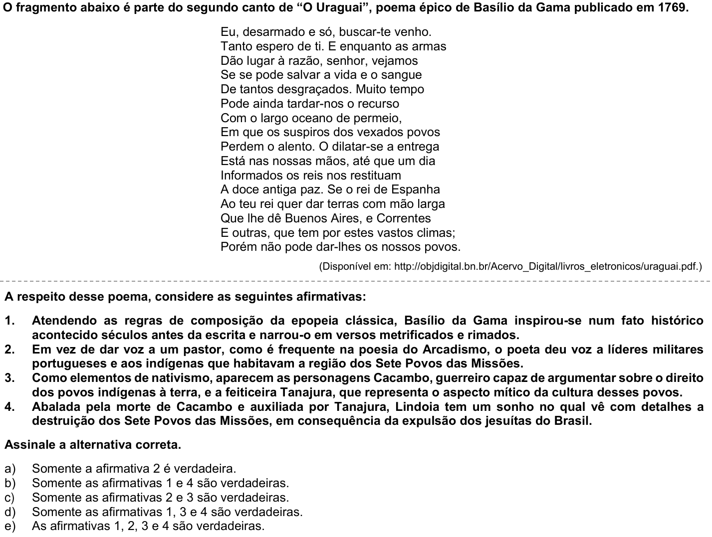 Questão 38 no caderno Fase única da UFPR 2022
