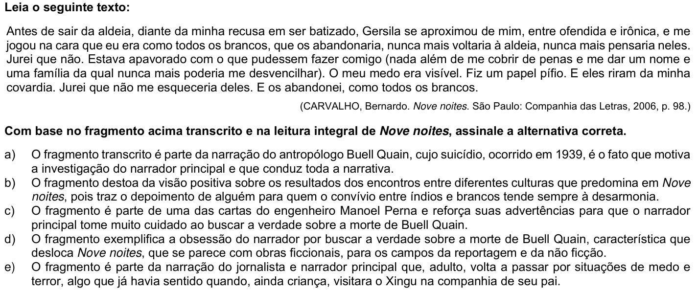 Questão 40 no caderno Fase única da UFPR 2022