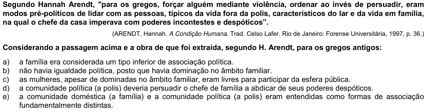 Questão 49 no caderno Fase única da UFPR 2022