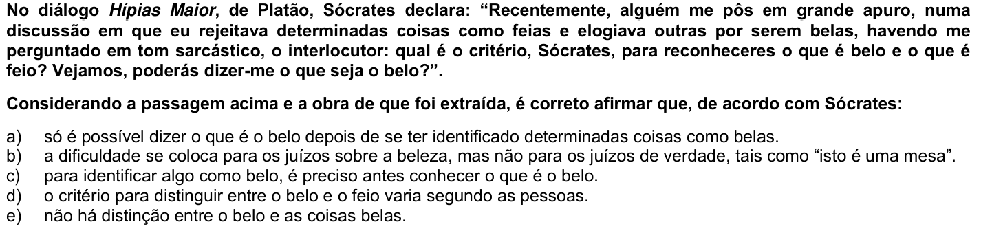Questão 50 no caderno Fase única da UFPR 2022
