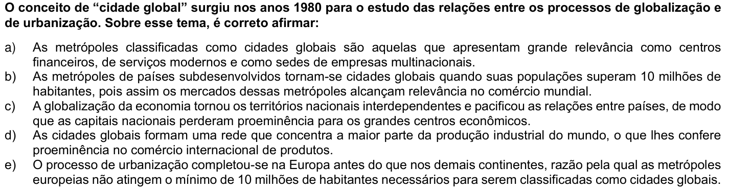 Questão 56 no caderno Fase única da UFPR 2022